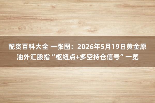 配资百科大全 一张图：2026年5月19日黄金原油外汇股指“枢纽点+多空持仓信号”一览