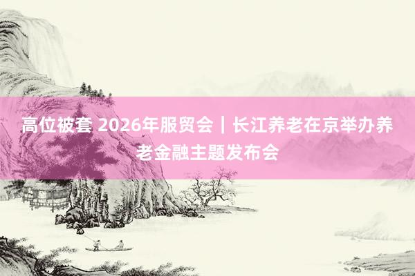高位被套 2026年服贸会｜长江养老在京举办养老金融主题发布会